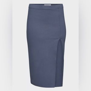 Babaton Pencil Skirt. Midi with Slit
